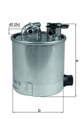 KL440 23 MAHLE ORIGINAL Фільтр палива