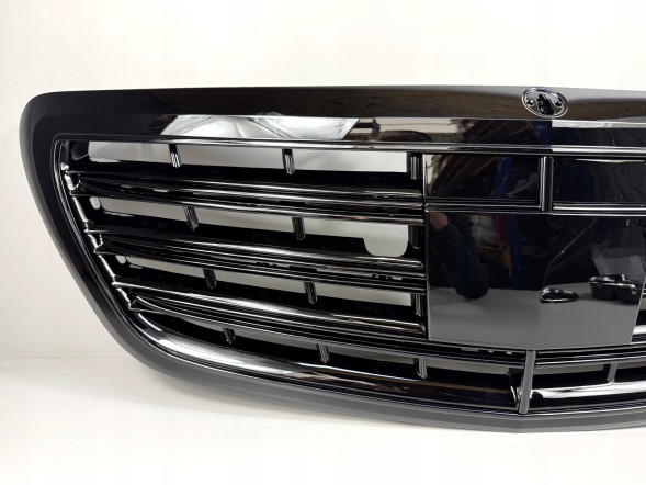 Dac ATRAPA GRILL CZARNA BLACK MERCEDES W222 222 KAMERA NIGHT VISION 2013-2020 222-S65 MERCEDES S KLASA W222 222 AMG РЕШІТКА ПЕРЕДНЬОЇ ПАНЕЛІ ЧОРНА 2013-2020