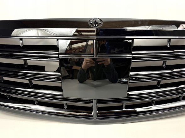 Dac ATRAPA GRILL CZARNA BLACK MERCEDES W222 222 KAMERA NIGHT VISION 2013-2020 222-S65 MERCEDES S KLASA W222 222 AMG РЕШІТКА ПЕРЕДНЬОЇ ПАНЕЛІ ЧОРНА 2013-2020