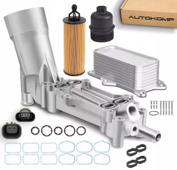 Autokomp 5906752332220 Основа корпусу масляного фільтра, охолоджувач для Dodge Chrysler Jeep 3.6, покращена версія.