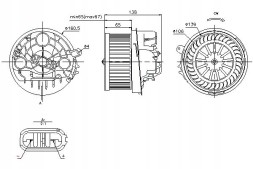 Nissens NIS87091/RS3 Nissens вентилятор повітродувки 5991093 0 6935 698675