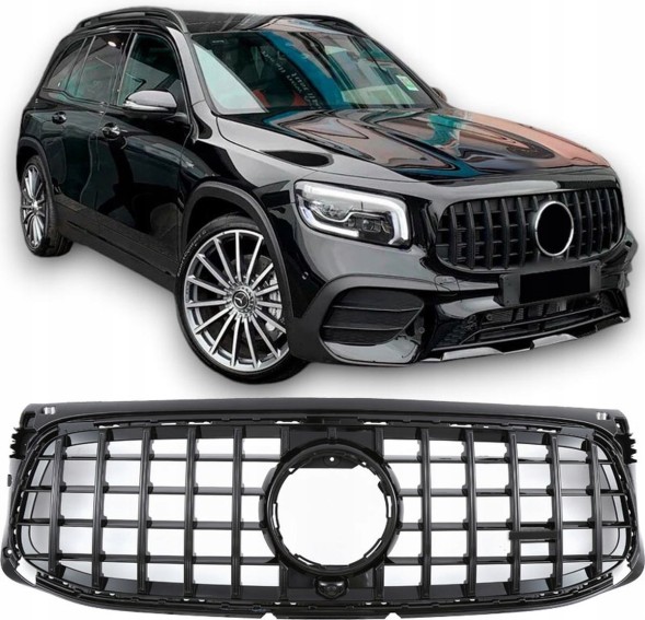 PELOPTICAR A247044 Гриль атрапа Mercedes GLB X247 LIFT 2020- AMG Panamericana чорний