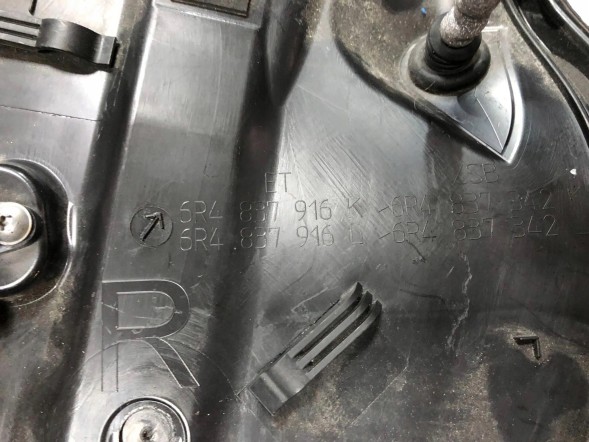 Volkswagen OE VW POLO 6R ДВЕРНА ПАНЕЛЬ + ЗАМОК 6R4837916K