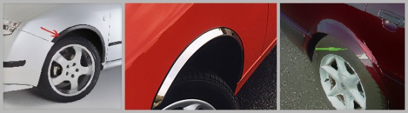 Maxchrom 5050-5051 НАКЛАДКИ НА АРКИ КРИЛ SKODA OCTAVIA I 1996-2010