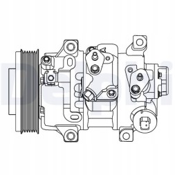 Delphi CS20478 Компресор кондиціонера toyota auris 07- - delphi cs20478