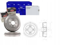 Delphi BF423 DEL/GIFT Гальмівні барабани nissan kubistar renault kangoo kan