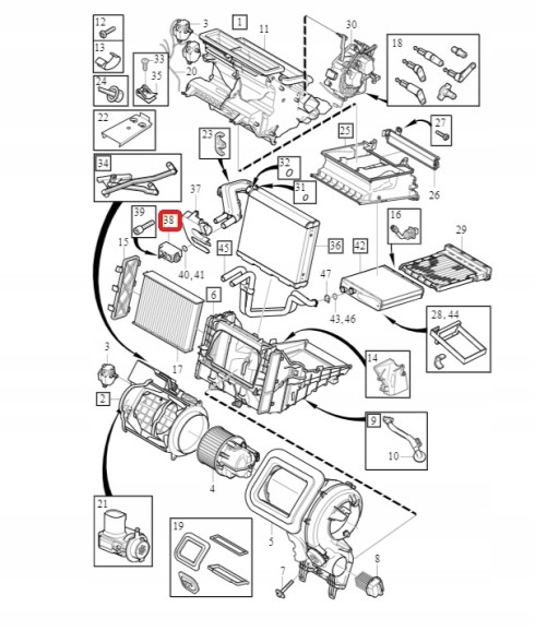 Volvo OE КЛАПАН КОНДИЦІОНУВАННЯ ПОВІТРЯ VOLVO S60 S60CC V60 V60CC 31455210 ОРИГІНАЛ