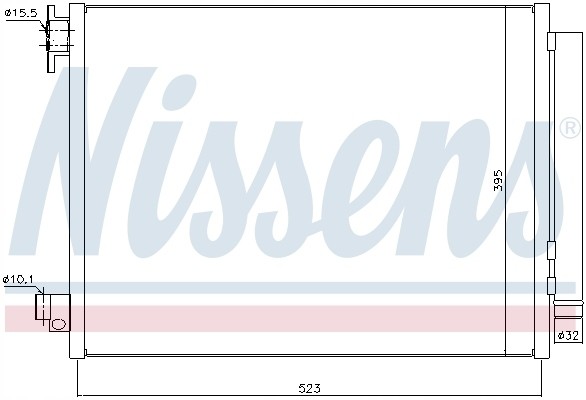Nissens 940321 Конденсатор, кондиціонер nissens 940321