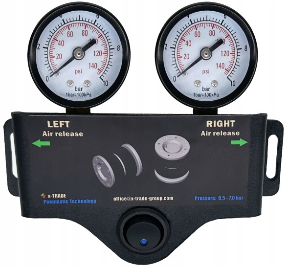 Китай ASK_dual_gauge_box_meter Двоконтурний незалежний пневматичний контролер