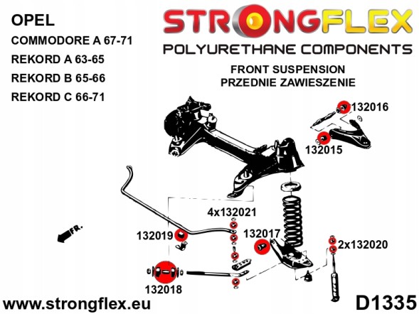 Strongflex 5902553577679 Комплект спортивної підвіски - Opel / Vauxhall Rekord