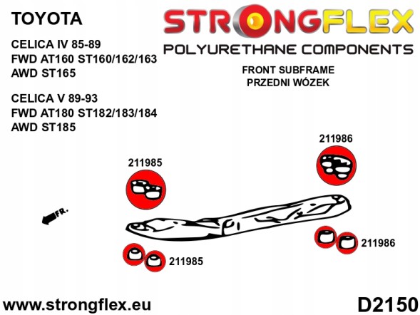 Strongflex 5902553577112 Комплект спортивної підвіски - Toyota Celica