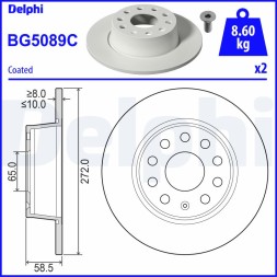 BG5089C DELPHI Диск гальмівний
