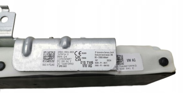 Volkswagen OE 5FG880841E, DWP539046OE Подушка безпеки Airbag Cupra Leon Sportstourer 5FG880841E Нова