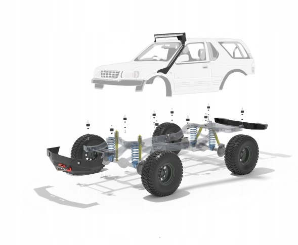 Китай Opel Frontera B Body Lift 25mm Lift 1 cal / wersja 3 drzwiowa ZL590 4x4 Opel Frontera B Body Lift 25мм Lift 1 дюйм / 3-дверна версія ZL590 4х4