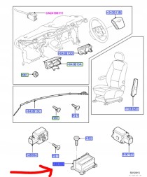 Ford OE 1686331, AS7T-14B321-AC МОДУЛЬ AIRBAG FORD MONDEO Mk4 2010р