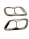 AJ BMW32111 Накладки на вихлопні труби BMW X5 G05, X6 G06, X7 G07 2019-2022, хром, 2 шт.