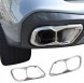 AJ BMW32111 Накладки на вихлопні труби BMW X5 G05, X6 G06, X7 G07 2019-2022, хром, 2 шт.