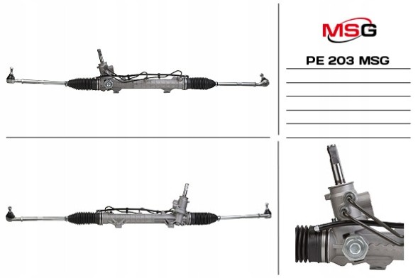 MSG PE203NEW Рульова рейка Peugeot 206 1998-2012