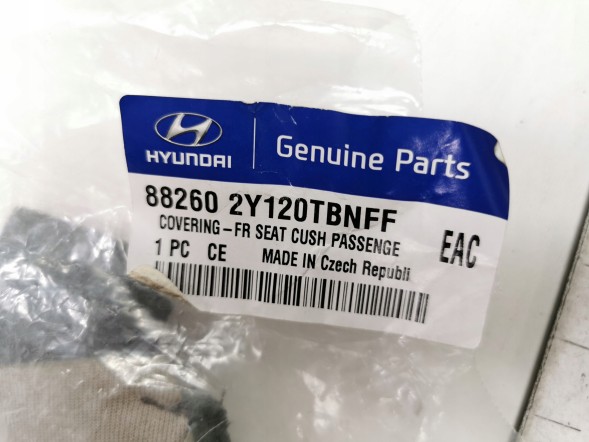 Hyundai OE Обшивка / Захисний чохол сидіння переднього пасажирського крісла Hyundai OE 88260 2Y120TBNFF