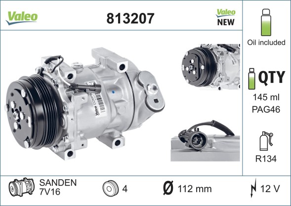 813207 VALEO Компресор кондиціонера