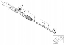 BMW OE 32106774336 Bmw oe 32106774336 рульова тяга x5 e53 m57 m54 м62 6774336