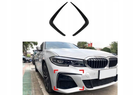 Automaniac ASWBM534 АЕРО ФЛАПС НАКЛАДКИ ПЕРЕДНЬОЇ ПЛАНКИ BMW G20 G21 2019-2022