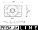 V-maxzone Part VIC-386859 Вентилятор охолодження двигуна CFF 664 для ABARTH 500E; FIAT 500E Electric