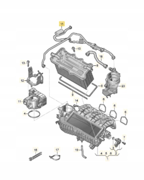 Volkswagen OE OE VOLKSWAGEN 04C133352BA ВАКУУМНИЙ ШНУР SKODA FABIA III