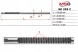 MSG SK203C Планка зубчаста рульової передачі VW Polo 02-09, Skoda Fabia I 99-07
