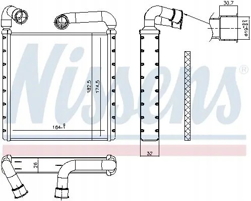 Nissens 73943 Обігрівач 73943 nissens audi q3 tt ii