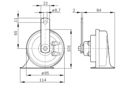 0986AH0502 BOSCH Звуковий сигнал