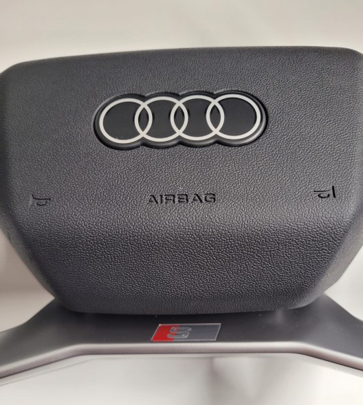 Audi OE 89A419091P AUDI Q4 E TRON S-LINE ПОДУШКА КЕРМОВОГО КОЛЕСА ШКІРА ЧЕРВОНА НИТКА