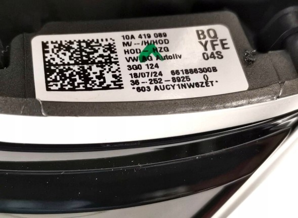 Volkswagen OE 10A419089BQ, Kierownica, DWP526385, 10A419089BQYFE, 3G0959542B, 10A419089BBYFE ШКІРЯНЕ КЕРМО МУЛЬТИФУНКЦІЙНЕ VW ID.4 ID4 10A419089BQ YFE НОВЕ ОРИГІНАЛ