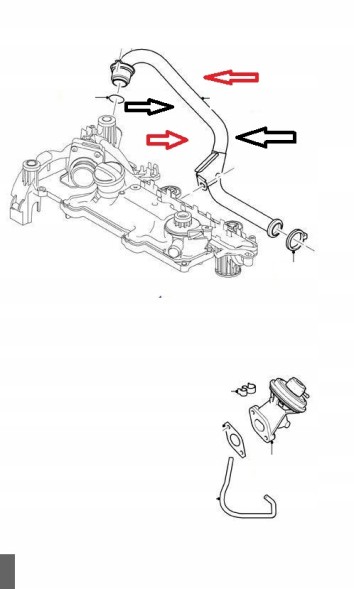 Ford OE 2S6Q-9D477-AA 1202494 2S6Q9D477AA ТРУБА EGR FORD FIESTA ШНУР EGR 1.4TDCI 2001-2012рік 2S6Q-9D477-AA 1202494