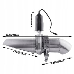 RIDER 5908090900123 Заслінка вихлопної системи RIDER 57 мм (2.25') електрична з дистанційним керуванням