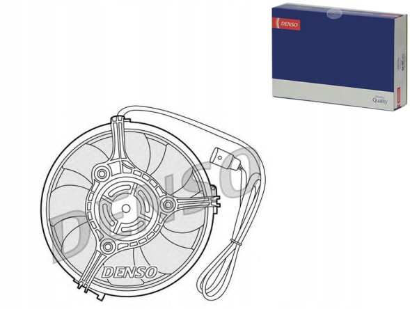 Denso DER02001 Вентилятор салону der02001 denso