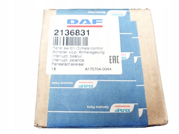 DAF OE CLIMATRONIC КОНДИЦІОНЕР ПОВІТРЯ ПАНЕЛЬ DAF 2136831 ORIGINAL DAF OE