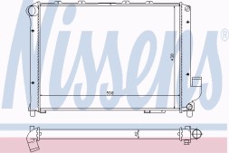 Nissens NIS 62327 Радіатор охолодження двигуна альфа-ромео 166 98- 2.4 jtd