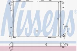 Nissens NIS 62327 Радіатор охолодження двигуна альфа-ромео 166 98- 2.4 jtd