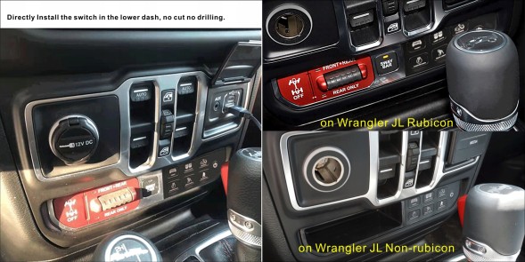 Китай JL300 Водонепроникна панель Wrangler JL JT від 2018 VOSWITCH AUX