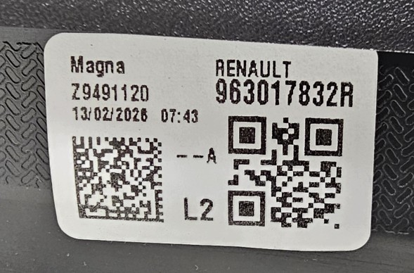Renault OE 963017832R RENAULT OE ORYGINAŁ 123AUTOCZESCI НОВЕ ЗОВНІШНЄ ДЗЕРКАЛО ПРАВЕ 9 PIN RENAULT CAPTUR II LIFT / SYMBIOZ UK