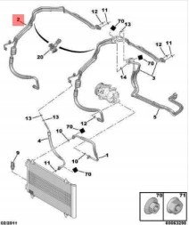 Prolights ACN6477Q0 ШЛАНГ КОНДИЦІОНЕРУ PEUGEOT EXPERT CITROEN JUMPY 2.0 HDI 6477Q0 6477Q1