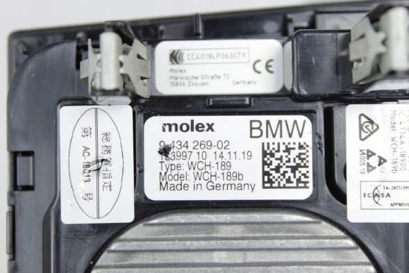 BMW OE 9434269 9442419 5A1DB21 Індукційний зарядний пристрій BMW F40 F44