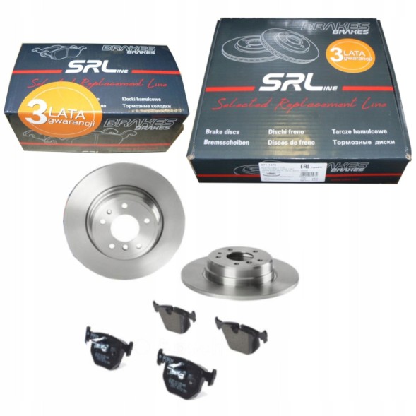 SRLine SRL DA3778 SRL ЗАДНІ ДИСКИ І КОЛОДКИ BMW 7 E38, ПОВН