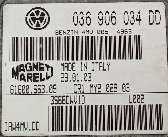 Magneti Marelli 036906034DD IAW4MV.DD BEZ IMMO przygotowany przez SDK Драйвер 036906034DD IAW4MV.DD BEZ IMMO