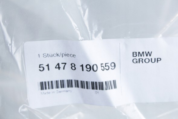 BMW OE 8190559 51478190559 Килимок водія велюровий чорний антрацит BMW E36 8190559
