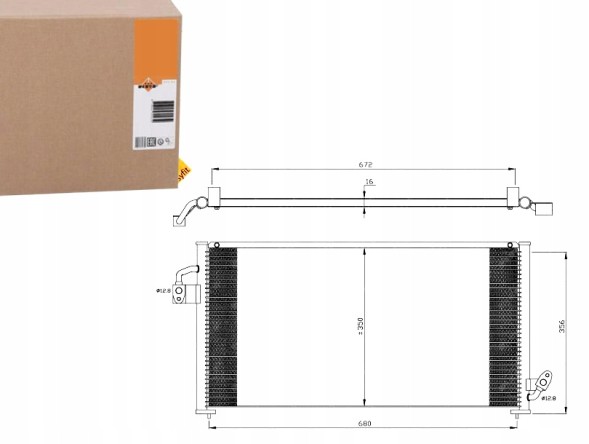 NRF 86227768 NRF Nrf охолоджувач кондиціонера subaru 35523