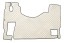 V-maxzone Part VIC-128691 Килимки підлоги ЕКО-Шкіра стьобані (1 шт.) Шампанське сидіння пасажира
