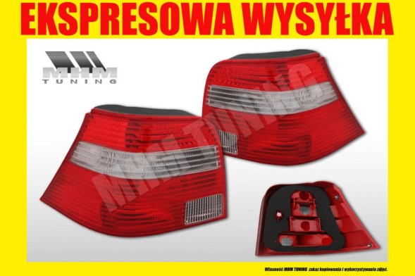 TYC 9541870E + 9541880E MHM КОМПЛЕКТ ЗАДНІХ ЛАМП VW GOLF IV 4 НІМЕЦЬКИЙ ВИГЛЯД СТИЛЬ TYC