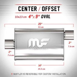 Magnaflow Глушник MagnaFlow 4x9 3"/3" 76мм / 76мм 11229